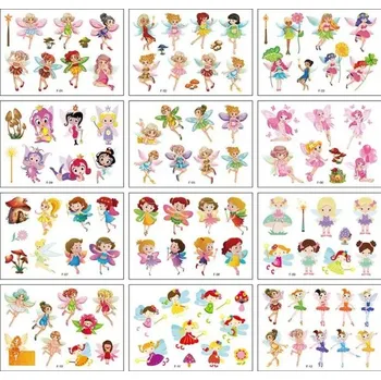 Odstranitelné tetování Rocolo Design Dočasné tetování Víly 11,5 x 8 cm 12 variant OP1408