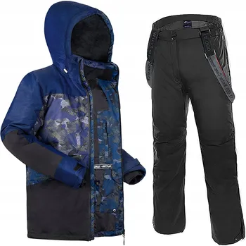 LYŽAŘSKÁ BUNDA + KALHOTY PÁNSKÝ KOMBINÉZA ZIMNÍ SET NA SVAH LYŽE XL