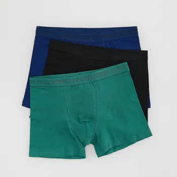 Reserved - Sada 3&nbsp;boxerek s&nbsp;vysokým podílem bavlny - tmavomodrá - 594GC-59X - 594GC-59X-U12