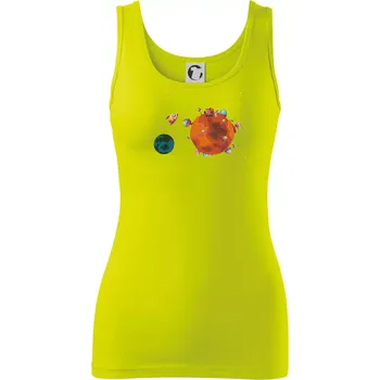 Dámské tričko Kolonizace Marsu - Dámské tílko - M ( Limetková )