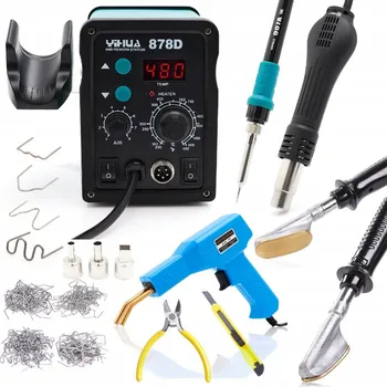 Svářečka Svářečka plastů YIHUA 878D Sada se sešívačkou a svorkami, ŽEHLIČKA na plasty