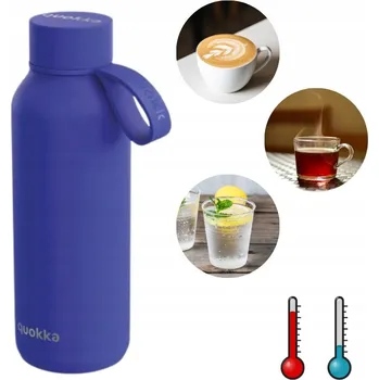 Termoska Quokka, Termoláhev s rukojetí Quokka Solid 510 ml, modrá - Formadore