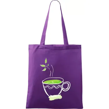 Hot matcha - Taška bavlněná - 42 x 38 cm ( Fialová )