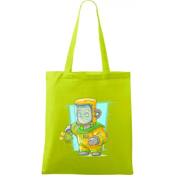 Vesmírný voják tyrkysový - Taška bavlněná - 42 x 38 cm ( Limetková )
