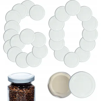 Obraz Víčka, krytky, šroubovací víčka, zátky, víka 53mm 60 ks VZOR B PZH