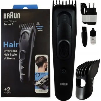 Strojek na vlasy Zastřihovač vlasů BRAUN HC5330 černý