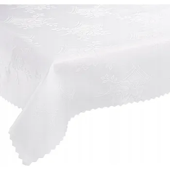 ubrus Ubrus odolný proti skvrnám 120x240 Polský výrobek, bílá barva, vzor W10