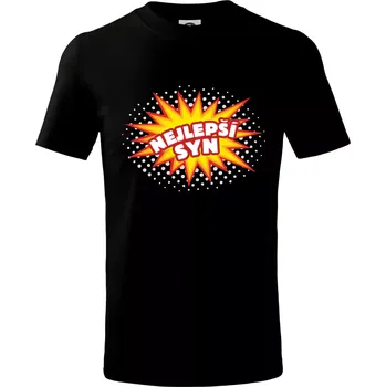 Splash bublina - nejlepší syn - Tričko dětské bavlněné - 98 cm / 2 roky ( Černá )