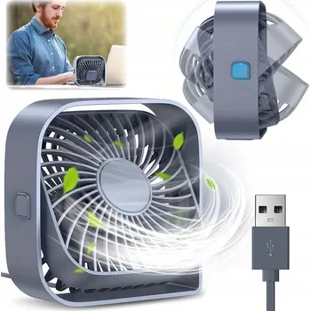 Domácí ventilátor Stolní ventilátor TOPK K50 stříbrný/šedý