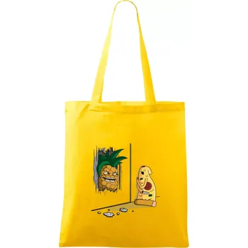 Nákupní taška Pizza hawai - Taška bavlněná - 42 x 38 cm ( Žlutá )
