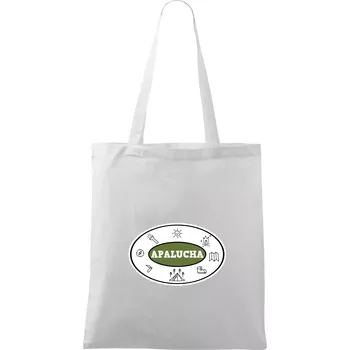 Apalucha logo - Taška bavlněná - 42 x 38 cm ( Bílá )