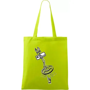 Metal detector rock - Taška bavlněná - 42 x 38 cm ( Limetková )