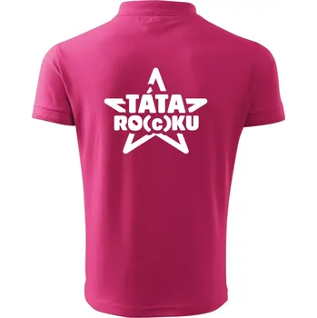 Pánská košile Táta roku rocku - Polokošile pánská Pique Polo 203 - 5XL ( Purpurová )