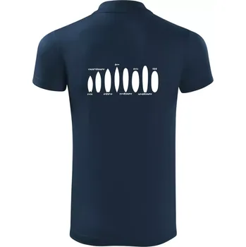 Pánská košile Typy surfů - Polokošile Victory sportovní (dresovina) - 3XL ( Námořní modrá (velmi tmavá - téměř černá) )