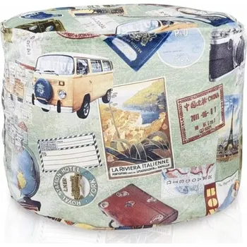 Taburet Taburet Italpouf vícebarevný