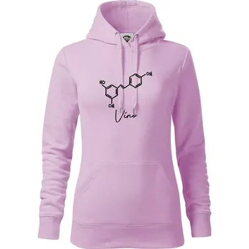 Dámská mikina Barová chemie - víno - Mikina dámská Cape s kapucí - XS ( Orchid )