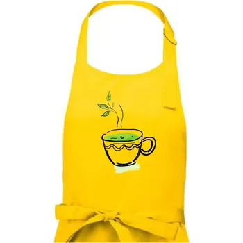 Kuchyňská zástěra Hot matcha - Pánská zástěra na vaření - Univerzální velikost ( Žlutá )
