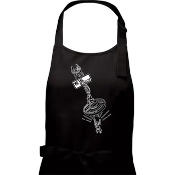 Kuchyňská zástěra Metal detector rock - Pánská zástěra na vaření - Univerzální velikost ( Černá )