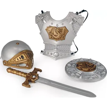 Karnevalový doplněk Rappa 242296 rytířská sada velká 4 ks
