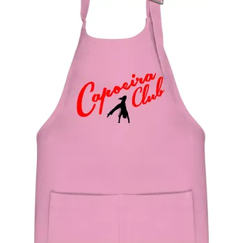 Kuchyňská zástěra Capoeira club s tanečníkem - Dětská zástěra na vaření - Univerzální velikost ( Růžová )