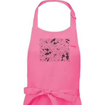 Kuchyňská zástěra Vinné listy tapeta - Dámská zástěra na vaření - Univerzální velikost ( Růžová )