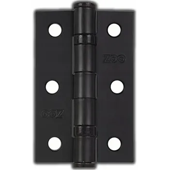 pant OCELOVÝ DVEŘNÍ ZÁVĚS PRO DVEŘE SKLÁDANÝ 76x50x2 ČERNÝ MAT