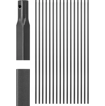 VEVOR Balustrada Schodowa 16Szt 111,7CM Odporny Na Korozję Rura kwadratowa