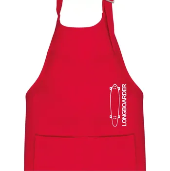 Kuchyňská zástěra Longboard na výšku - Dětská zástěra na vaření - Univerzální velikost ( Červená )