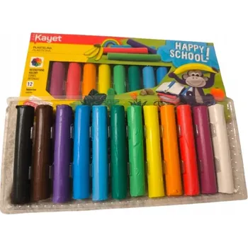 Modelovací hmota Plastelína 10 barev, měkká a pružná KAYET