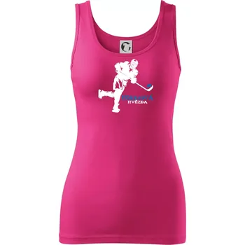 Dámské tričko Hokejová hvězda - Dámské tílko - XS ( Purpurová )