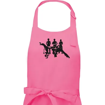 Kuchyňská zástěra Capoeira všichni - Pánská zástěra na vaření - Univerzální velikost ( Růžová )