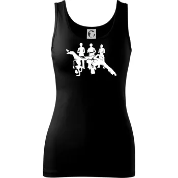 Dámské tričko Capoeira všichni - Dámské tílko - XS ( Černá )