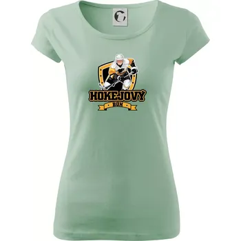 Dámské tričko Hokejový bůh - Dámské triko Pure - XS ( Sage )