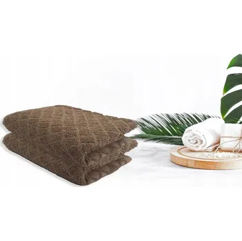 Ručník Turban na hlavu Povlečeme vše bavlna hnědý