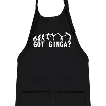 Kuchyňská zástěra Capoeira - Got Ginga - Dětská zástěra na vaření - Univerzální velikost ( Černá )