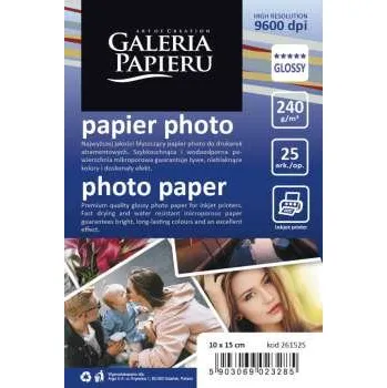 Fotopapír Fotopapír - 10 x 15 cm, 240 g/m2, lesklý, 25 listů