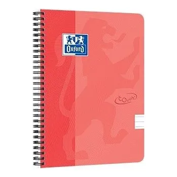 Zápisník Oxford - Blok spirálový Oxford Nordic Touch A5+/70 listů linkovaný, lososový