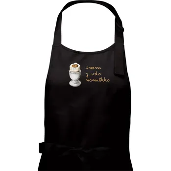 Kuchyňská zástěra Jsem z vás naměkko - Pánská zástěra na vaření - Univerzální velikost ( Černá )