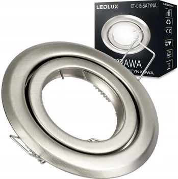 Stropní zapuštěné svítidlo LEDLUX 10 W GU10 stříbrné