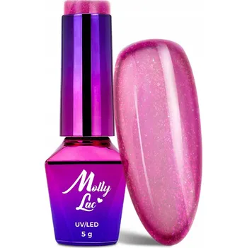 Lak na nehty Hybridní lak barevný lak Molly Lac Odstíny červené a růžové