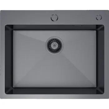 Nerezový dřez Velazo Dřez 1 komorový, nerez - VE-5545BV, 55x45 cm, grafit