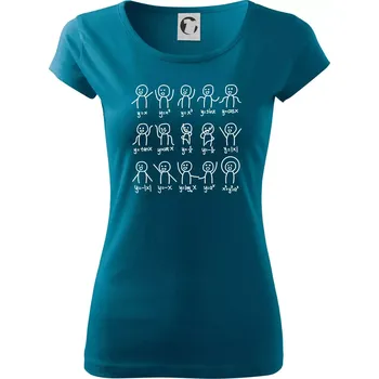 Dámské oblečení Algebra dance - Dámské triko Pure - XL ( Petrolejová )