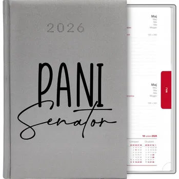 Kalendář Knižkový kalendář 2026 A5 stříbrný