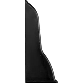 soklová lišta Levá koncovka k liště Perfecta, černá, 62 mm