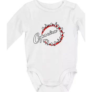 Kojenecké oblečení Capoeira cviky v kruhu - Body kojenecké s dlouhým rukávem - Dlouhý r. do 3 měs ( Bílá )