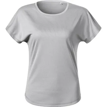 Dámské tričko MALFINI Dámské tričko ze 100% recyklovaného polyesteru Barva: stříbrný melír, Velikost: S
