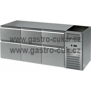 Stůl chladící barový RBOD-106E (3 sekce/délka 2090mm)