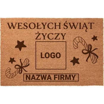 Rohožka VTIPNÁ ROHOŽKA PŘED DVEŘE - TVŮJ VLASTNÍ TEXT - KOKOSOVÁ, 60 x 90 cm - ZÁBAVNÁ