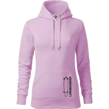 Dámská mikina Longboard na výšku - Mikina dámská Cape s kapucí - S ( Orchid )