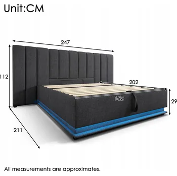 Postel Jednolůžková dřevěná postel Arhatreya 160x200 cm šedá